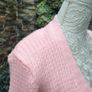 pink vintage knitted cardigan made in Italy Image 4