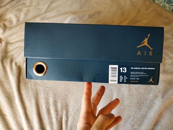 Air Jordan 4 Obsidian  UK12, EU 47,5