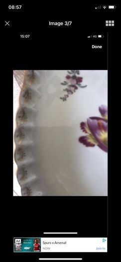 Large Hand painted Meissen Dish