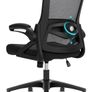 Office Chair Ergonomic Desk Chair, With Adjustable Armrests and Lumbar Support, Height Adjustable, Mesh Computer Chair for Home/Office, Black Image 10