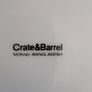 Crate and Barrel 6x Halo Red Dinner Plates 26cm Gold Trim Image 5