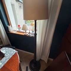 standing lamp with Laura Ashley shade