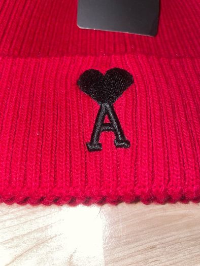 Fake red ami beanie. Brand new