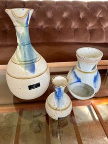 Early Collection of Badger Hill Carafe Wax Melt Burner and Bud Vase
