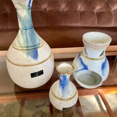 Early Collection of Badger Hill Carafe Wax Melt Burner and Bud Vase