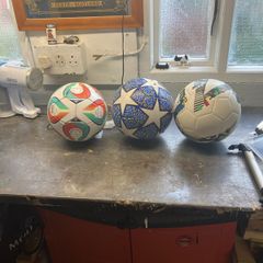 3 soccer balls