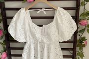top Bnwt miss selfridge size 12 white broderire  anglaise
