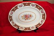Large, beautiful oval serving platter by Arklow Pottery (Larne pattern / No. 2384) - Vintage from Ireland