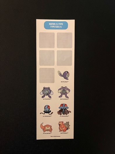 Vintage 1999 Pokemon Sandylion Sticker Sheets