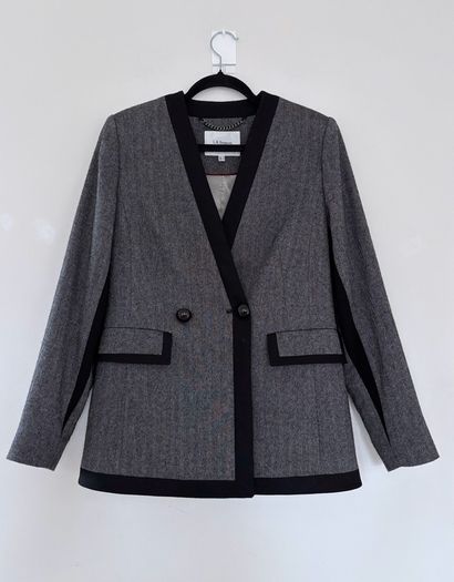L.K. Bennett alpaca wool blend blazer