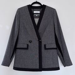 L.K. Bennett alpaca wool blend blazer