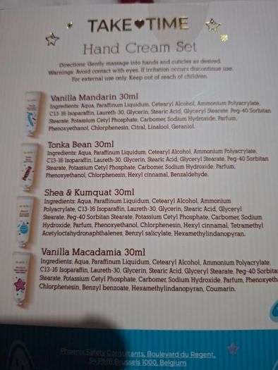 New 4 pack Hand cream