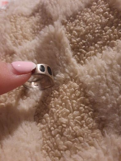 vintage chunky sterling silver ring