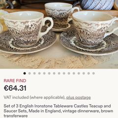 vintage teacups and saucers