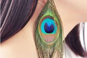 Eye-catching Peacock Feather Earrings