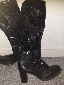 Elegant woman tall boots size 37
