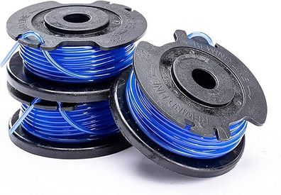 Greenworks Tools Single Cord Spool for Lawn Trimmers (1.65 mm Cord Diameter 4.8 m Cord per Spool Suitable for 24 V Greenworks Series Lawn Trimmers 3 Pieces Included), blue