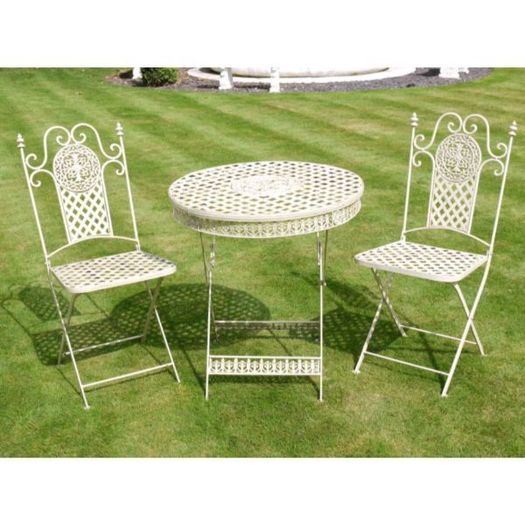 Two seater table and chairs Round Thick D823