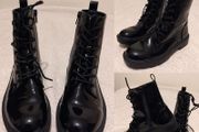 Black Patent Ankle Boots