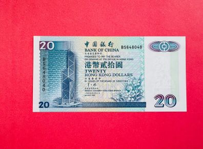 Hong Kong  20  Dollars  1997    Pick  329c   (UNCIRCULATED )