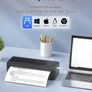 BORN4SHIP A4 Thermal Printer Portable Bluetooth Printer with 3 Rolls of Paper Image 2