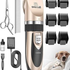 Dog Clippers Low Noise,Dog Grooming Kit Professional for Thick Hair,Dog Trimmer Shaver for Dogs Cats and Other Pet (FREE POSTAGE)