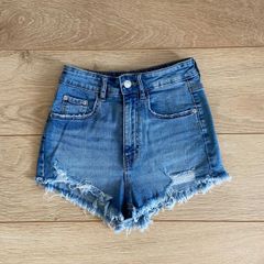 Hi -Rise Denim Shorts
