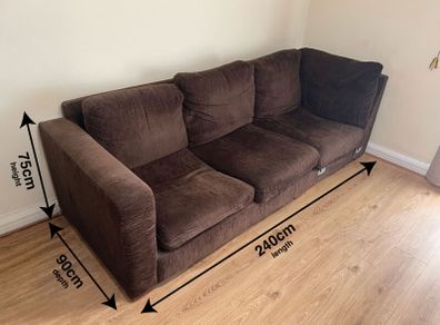Free Large Brown Sofa