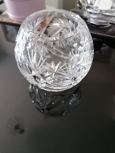 small crystal candle holder