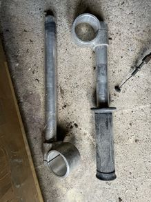 Honda VFR400 clip on handlebars