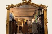 Ornate Gilt Wood Overmantle Mirror