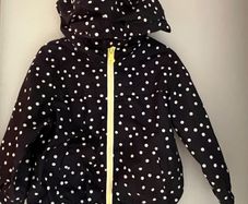 Zara girls navy polka dot spring summer jacket Age 18-24 months EUC