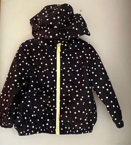 Zara girls navy polka dot spring summer jacket Age 18-24 months EUC