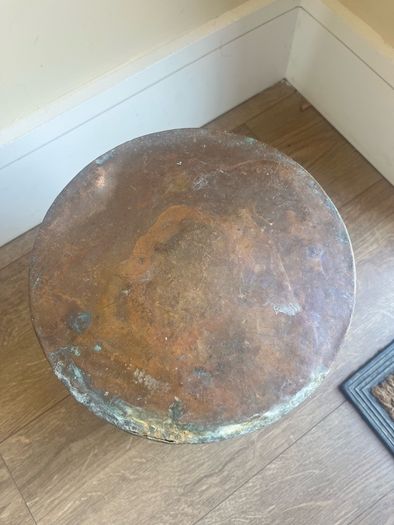 Antique Copper Log Bucket