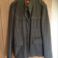 Hugo Boss Mens Military Style Coat