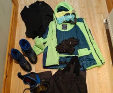 Complete ski outfit kids