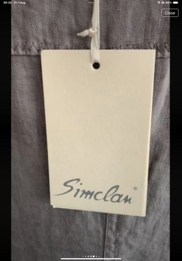 dress Bnwt 100% linen dress size 38 European brand simclan