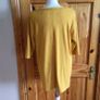 Yours Ladies Mustard Yellow ribbed short sleeve t shirt Uk 20 postage included Image 3