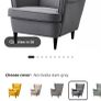 Armchairs and foot stool set Image 2