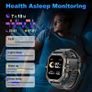 Smart Watch 5ATM Waterproof Inch Full HD Military Watch with Blood Pressure, Smart Watch Men with Heart Rate SpO2 Sleep Monitor Pedometer, 100+ Sports Modes Sports Watch Image 4