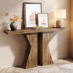 Wooden Console Table, 140 cm, Console Table Behind Sofa Table, Narrow