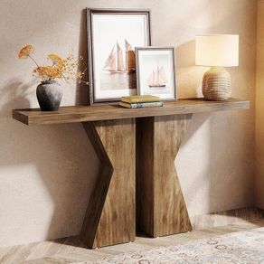 Wooden Console Table, 140 cm, Console Table Behind Sofa Table, Narrow
