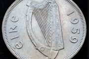 [#300] - Ireland 1959 | Irish 2s | Irish Florin | Salmon | TONED