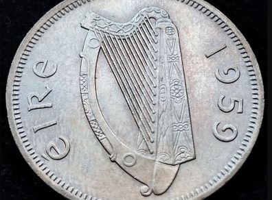 [#300] - Ireland 1959 | Irish 2s | Irish Florin | Salmon | TONED