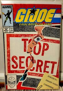 GI Joe #93 - Snake Eyes face revealed