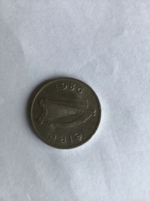 1986 Irish 5p coin
