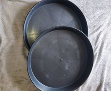 2x 45cm Plant Pot Saucers  Drip Trays Black