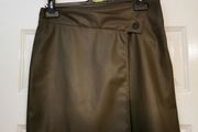 Amazing Leather Look Skirt size 12 + matching belt available