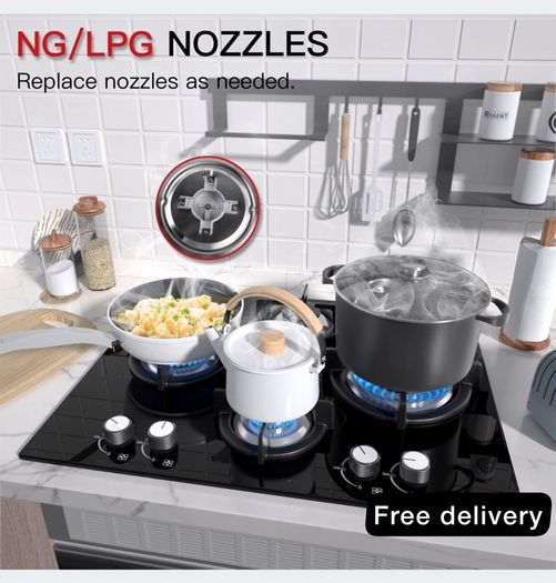 Gas Hob 4 burners propane/natural gas