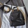 Genuine Michael Kors black mini backpack convertible crossbody in excellent condition Image 4
